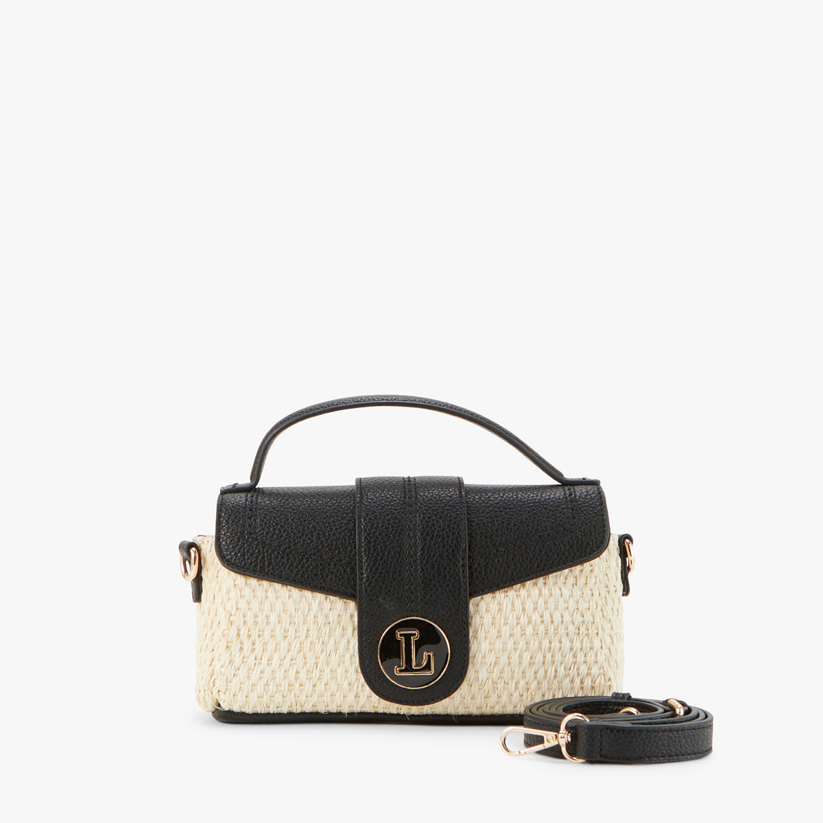 Petit sac porté épaule noir Patsy