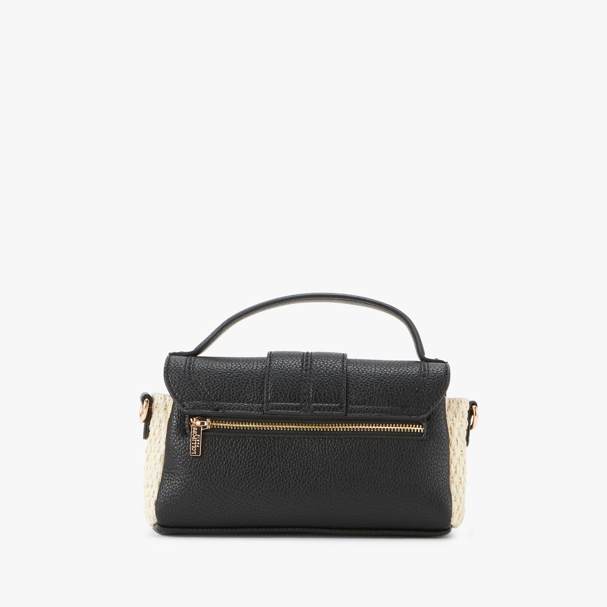 Petit sac porté épaule noir Patsy