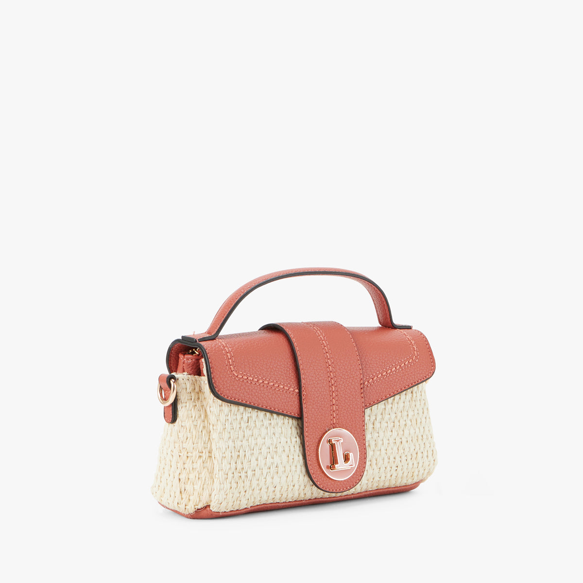 Petit sac porté épaule brique Patsy
