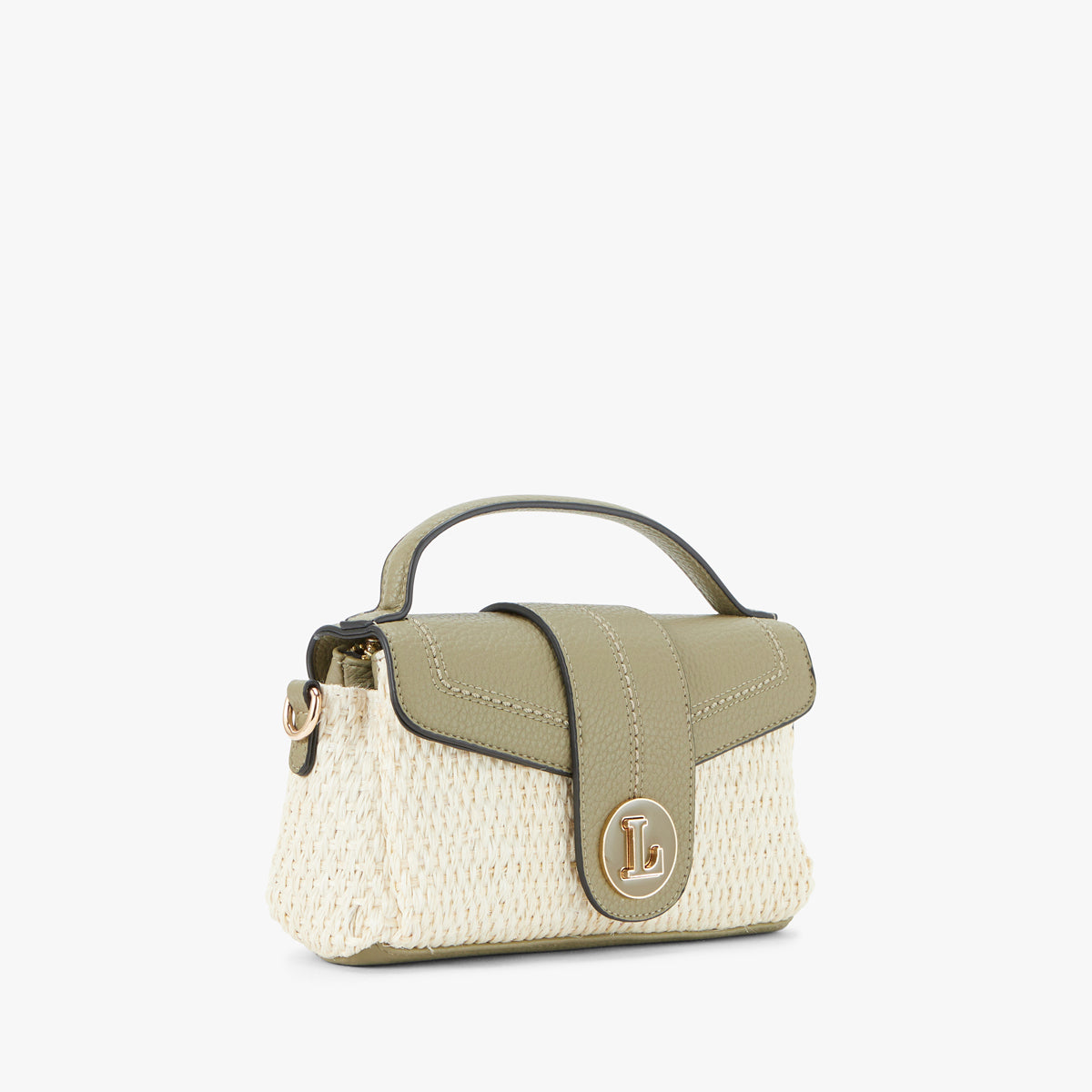 Petit sac porté épaule kaki Patsy