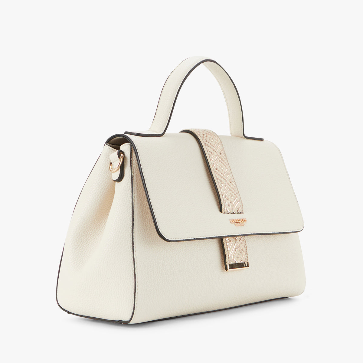 Grand sac porté épaule blanc Pema