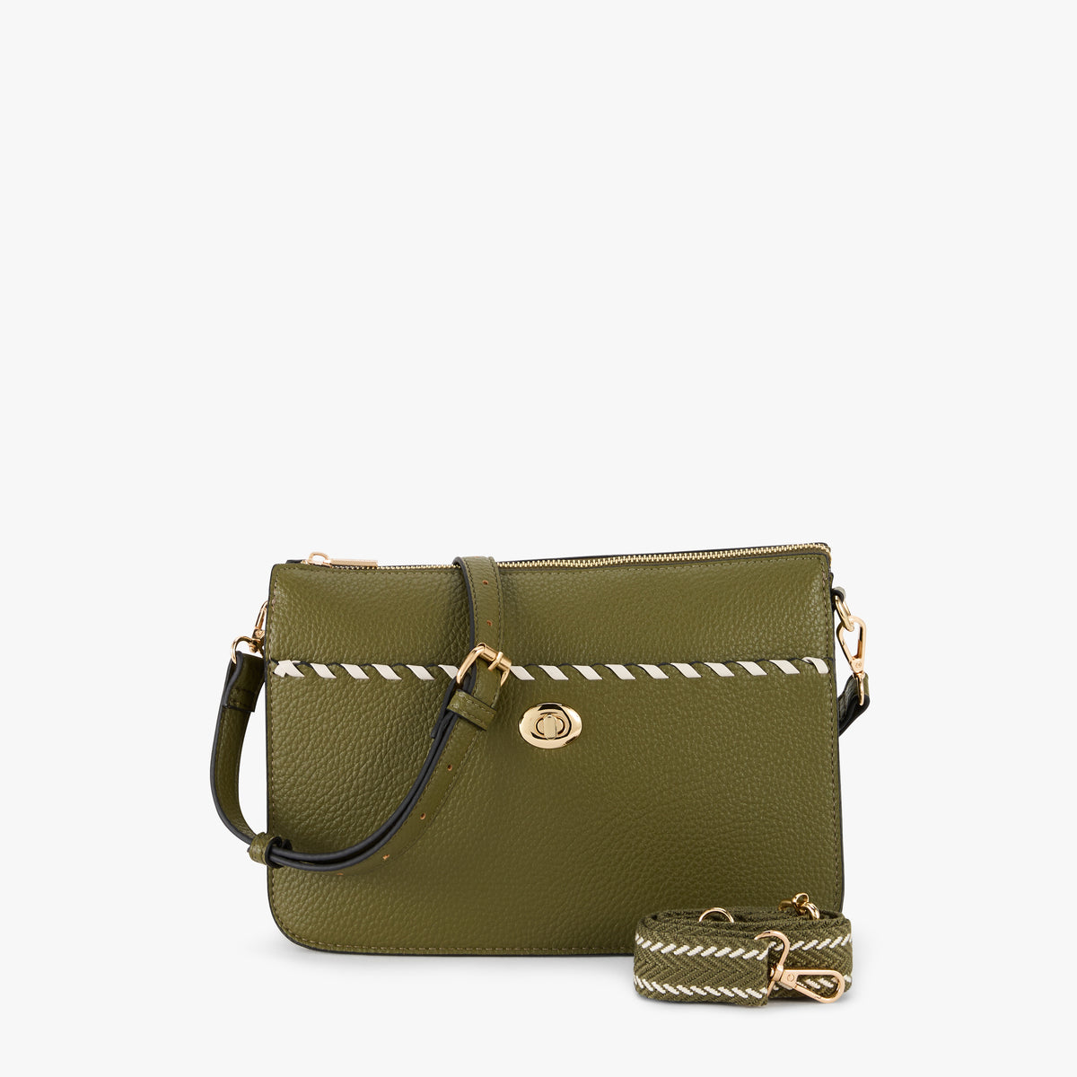 Sac multi poches kaki Pivoine