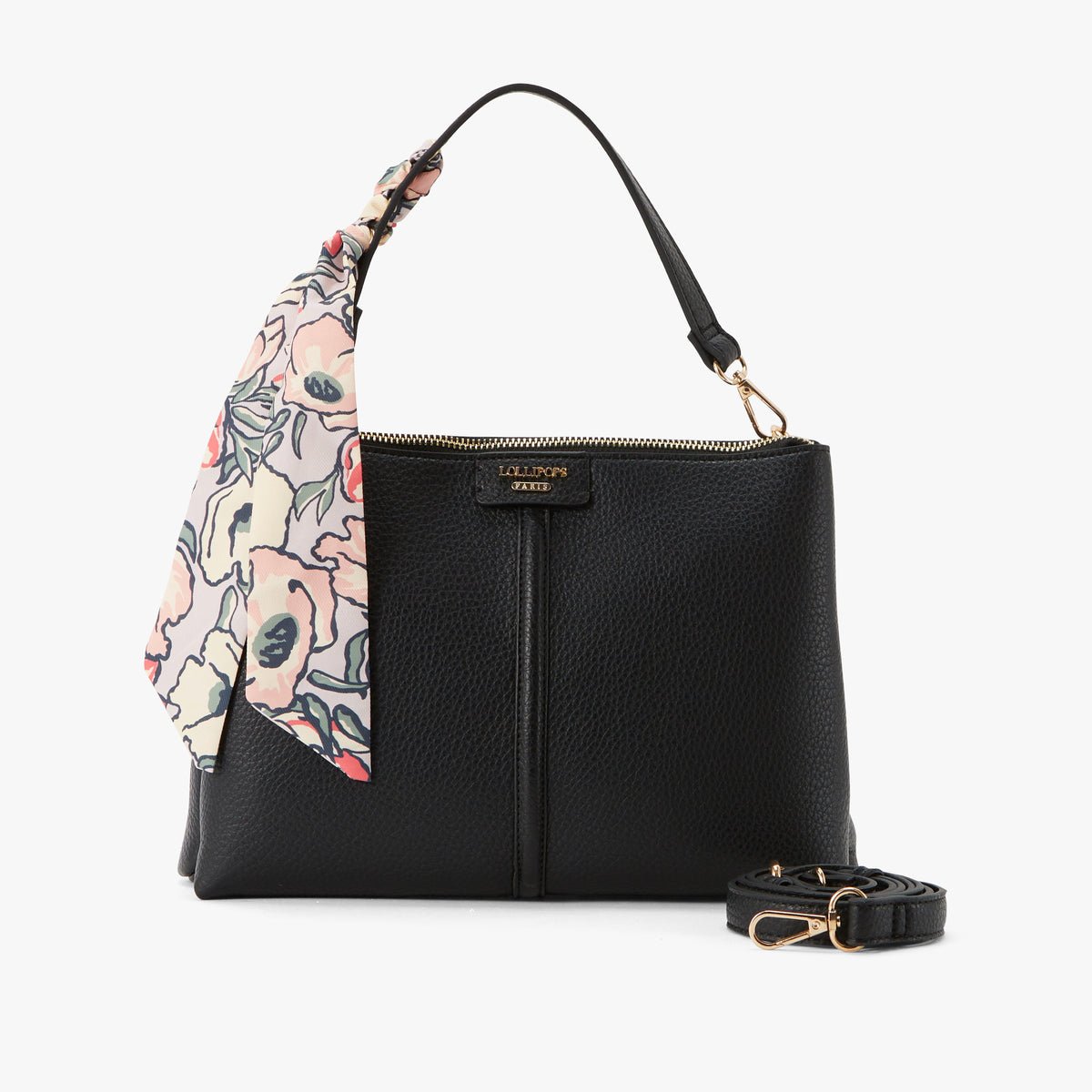 Grand sac multi poches noir Priska