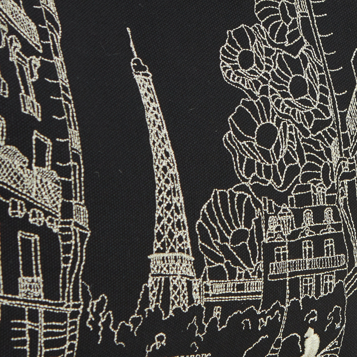 Sac shopper noir Pierette