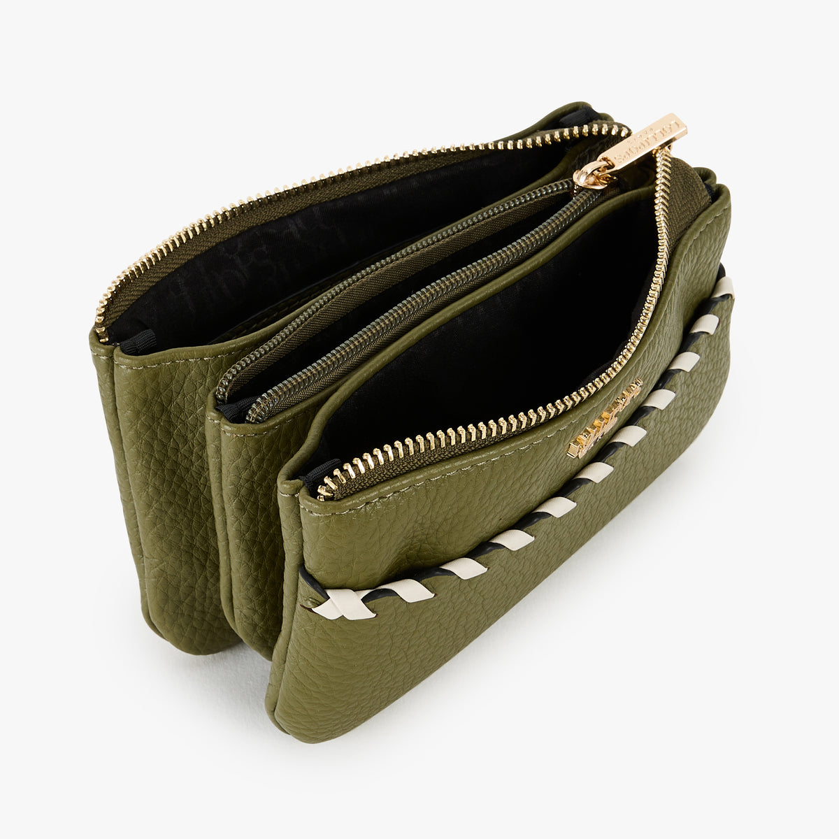 Portefeuille kaki Pivoine