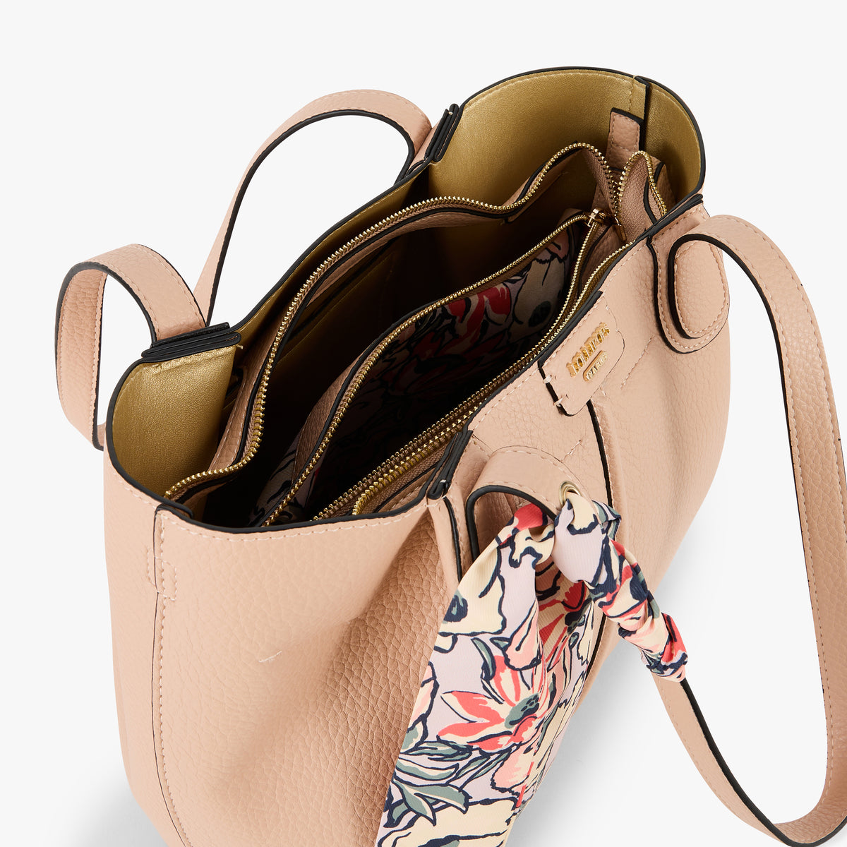 Grand sac shopper nude Priska