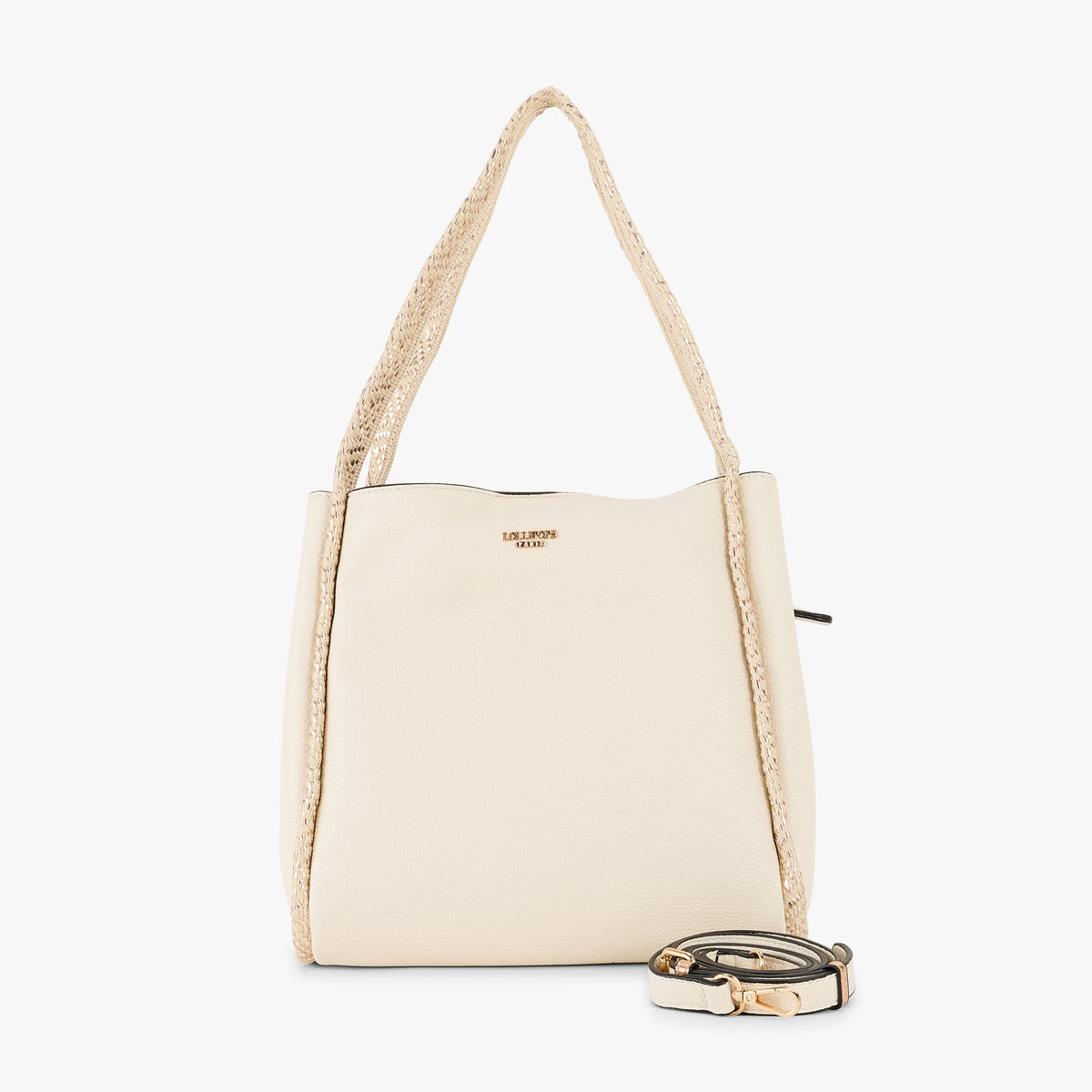 Grand sac shopper blanc Pema