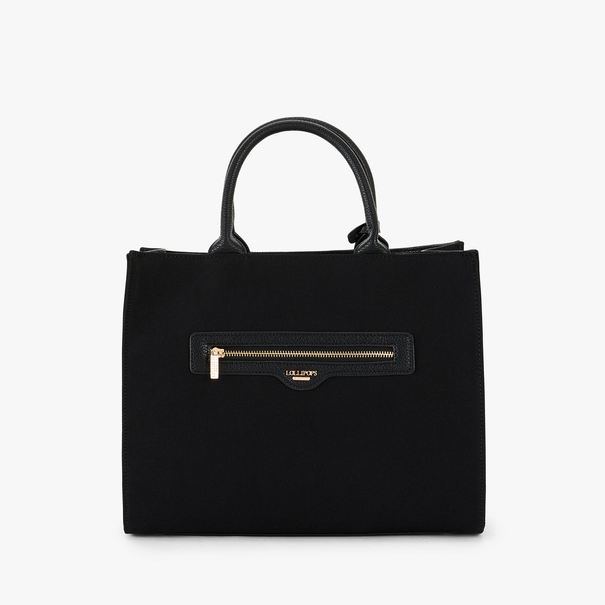 Grand sac shopper noir Pierette