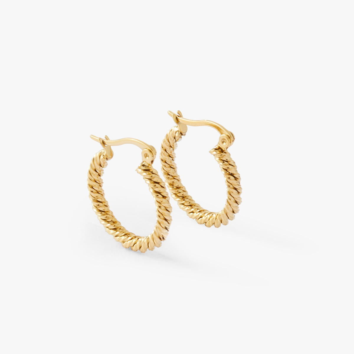 Créoles dorées Acier