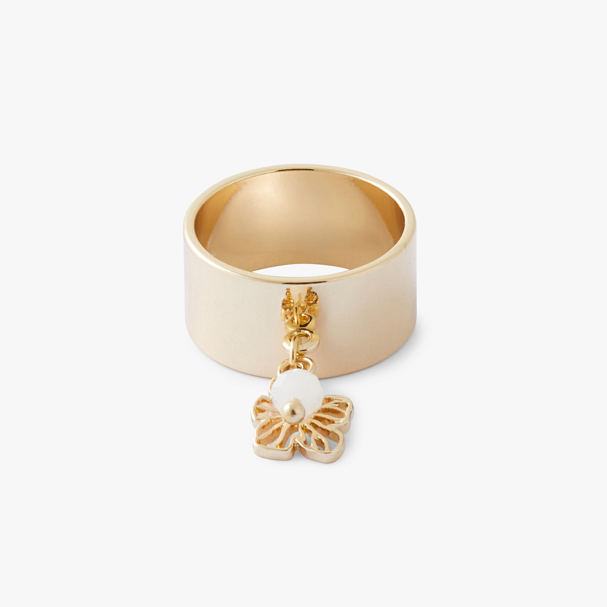Bague avec charm fleur - Ivory Bloom