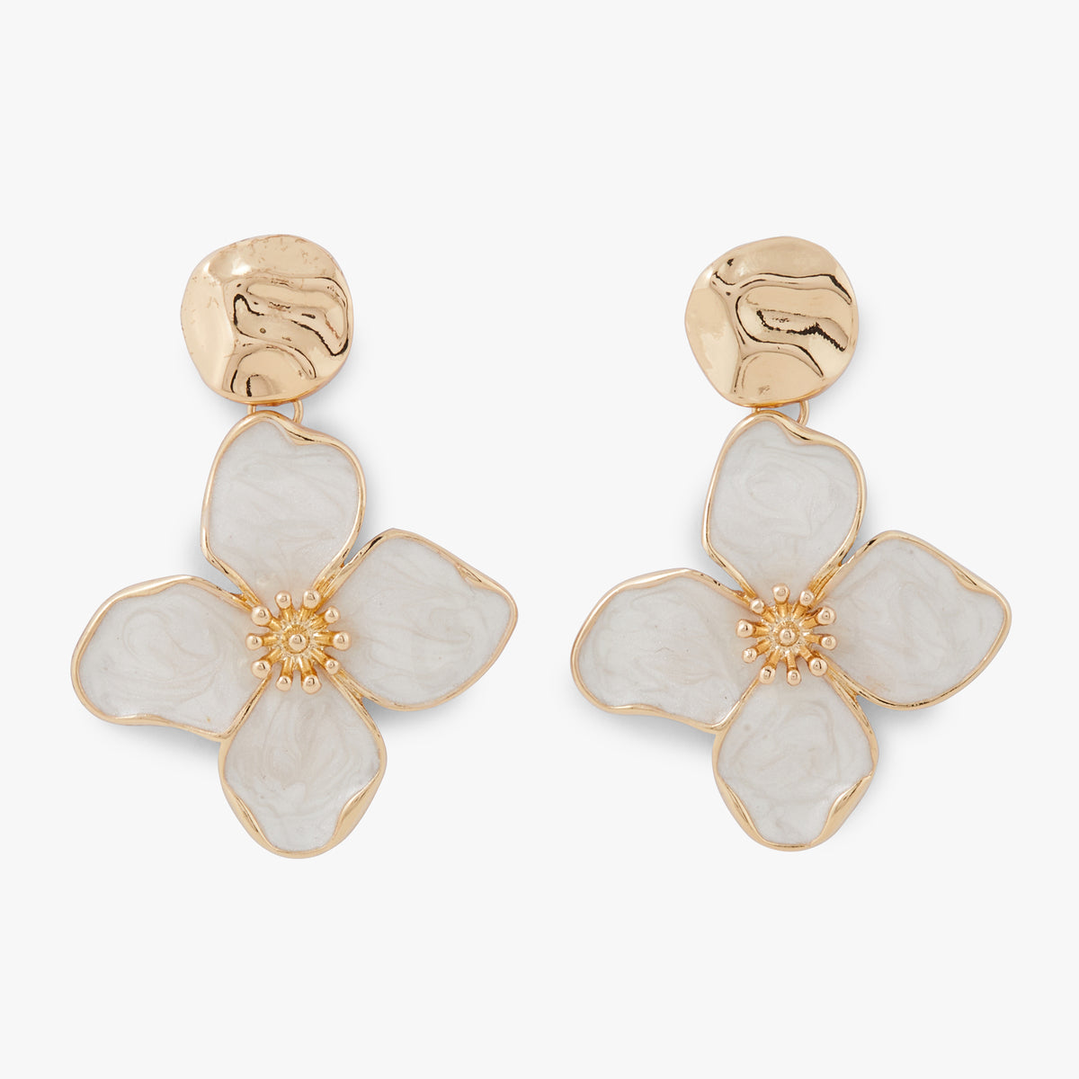 Boucles d'oreilles fleur Ivory Bloom
