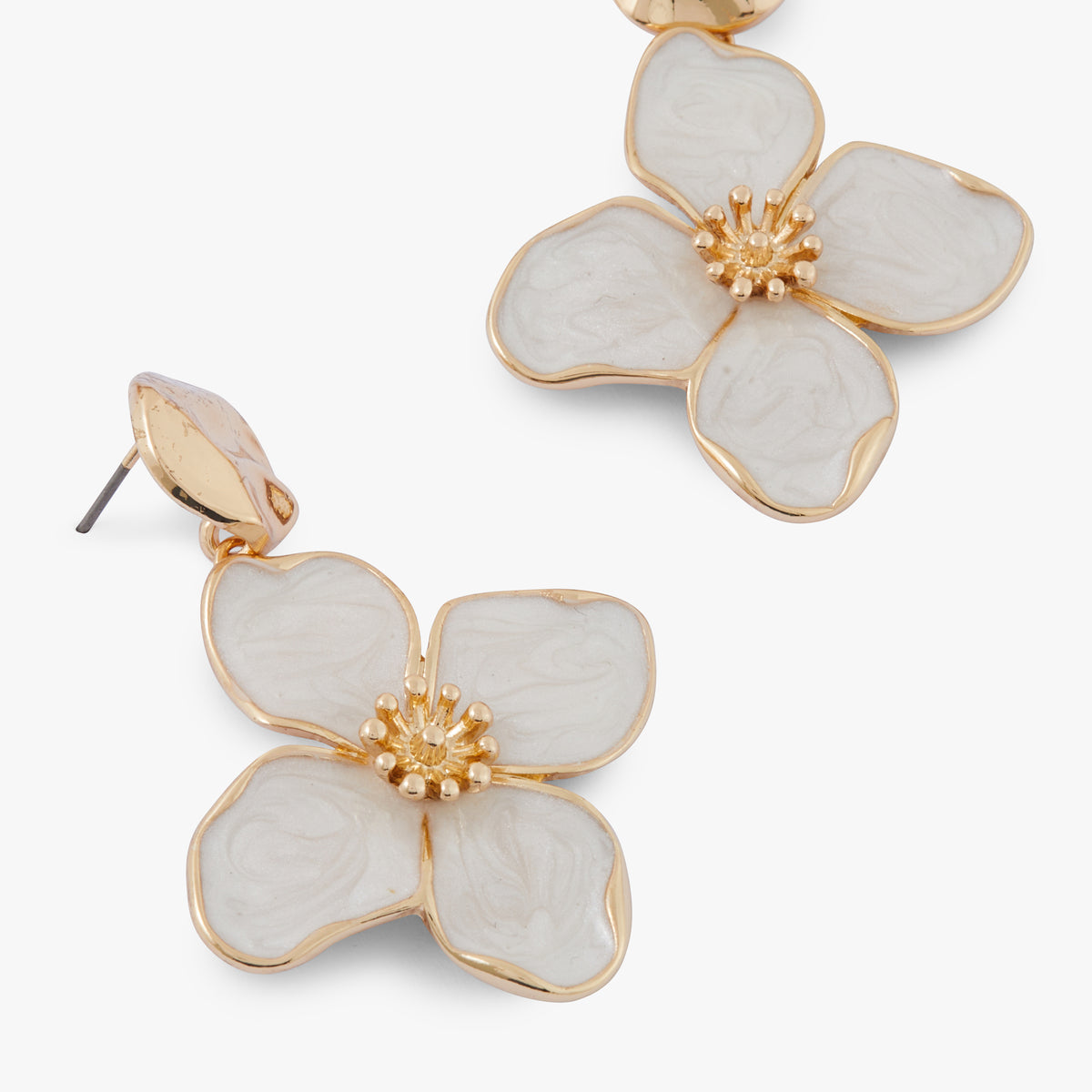 Boucles d'oreilles fleur Ivory Bloom