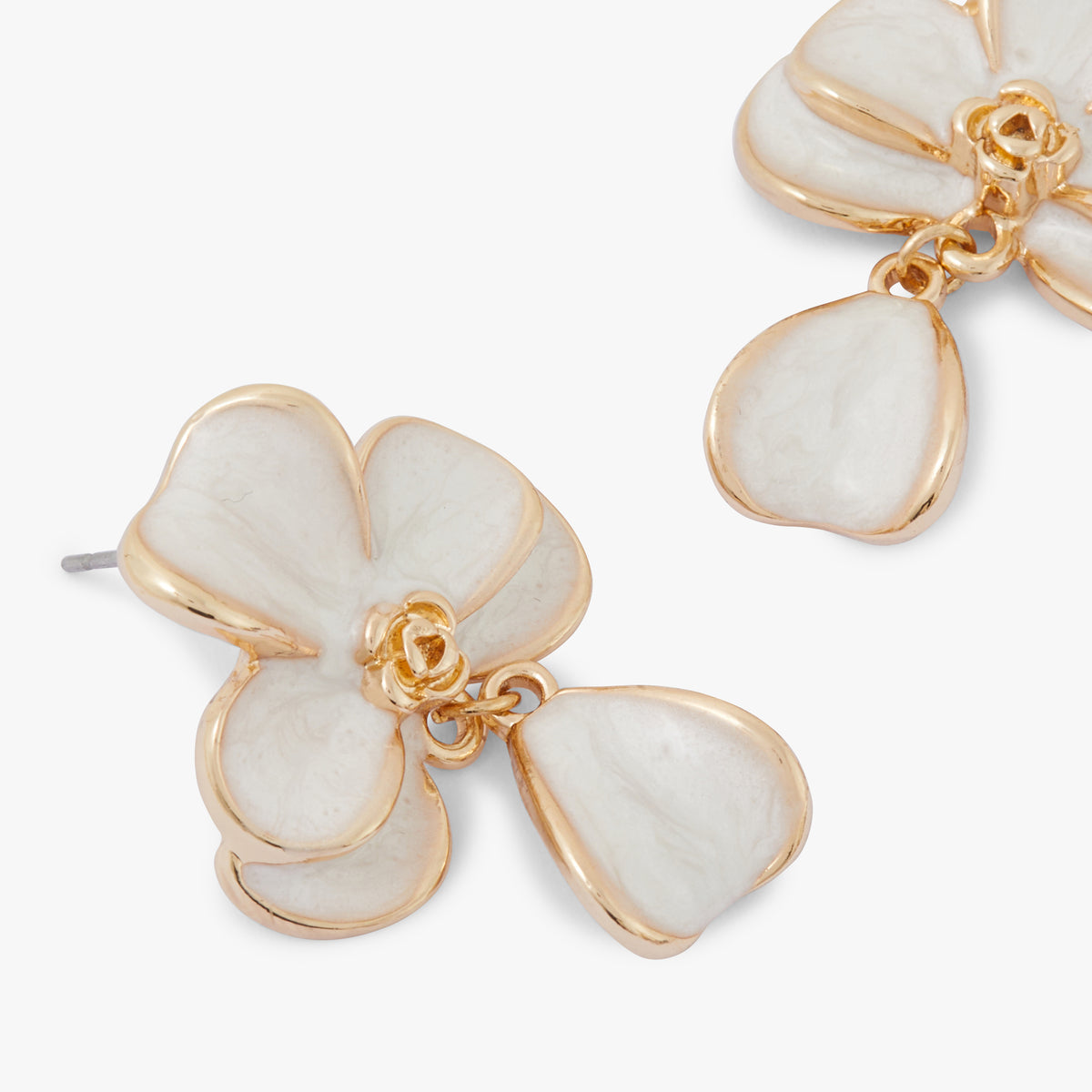 Boucles d'oreilles fleurs ivoire Ivory Bloom