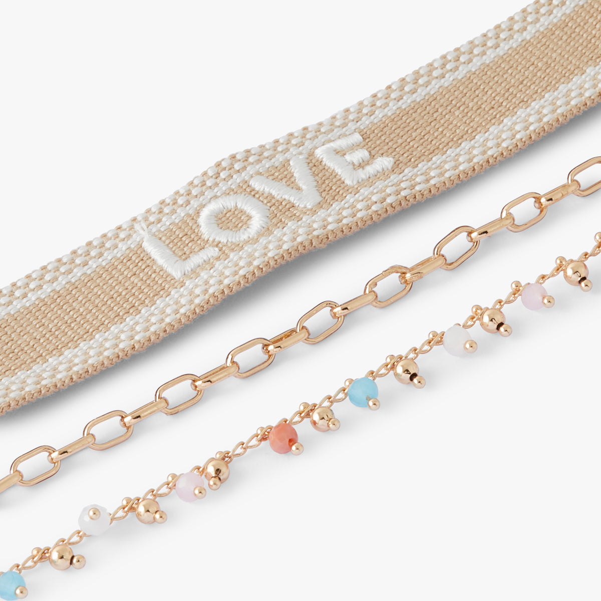 Bracelet tissé avec message