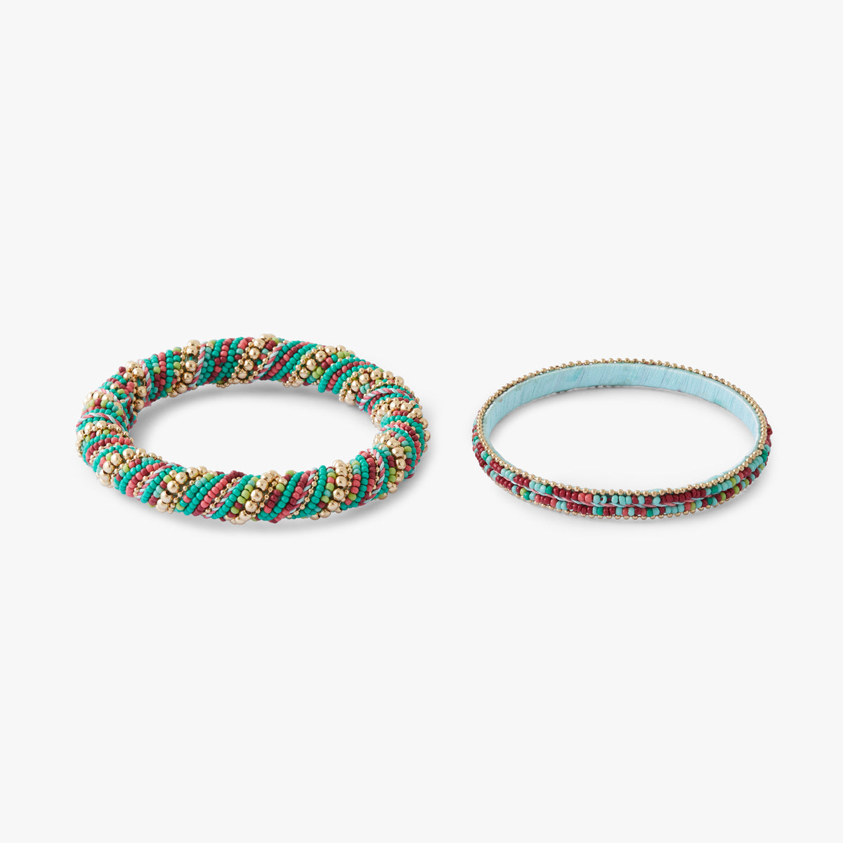 Set de 2 joncs en perles de rocailles