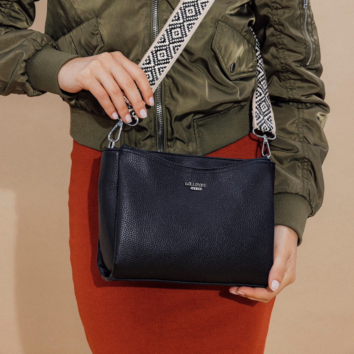 Sac multi poches noir Pema