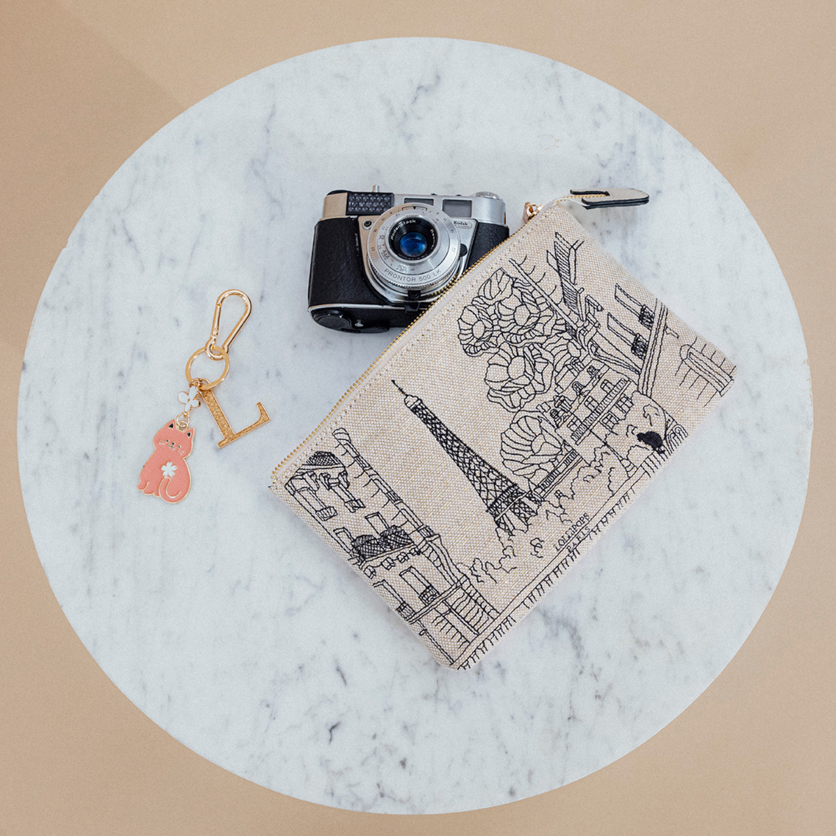 Sac multi poches blanc Pierette