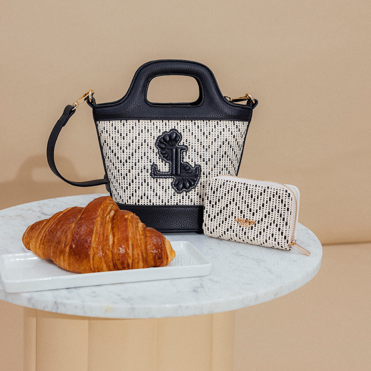 Petit sac shopper noir Priscillia