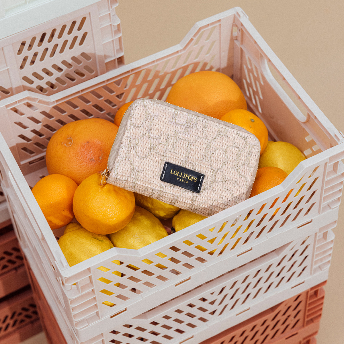 Portefeuille beige Primavera