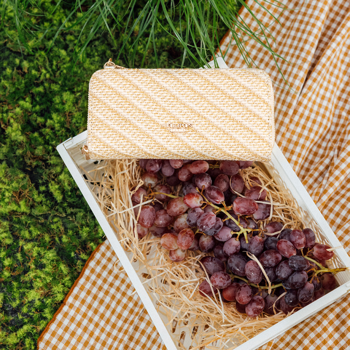 Pochette de voyage dorée P-Kitami