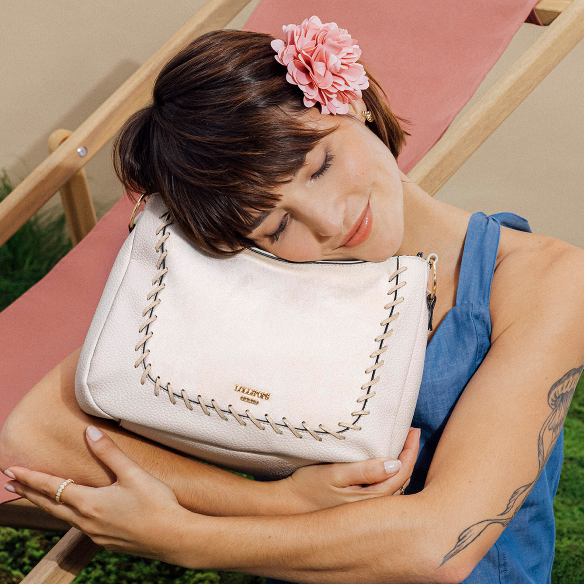 Sac hobo ivoire Phiby