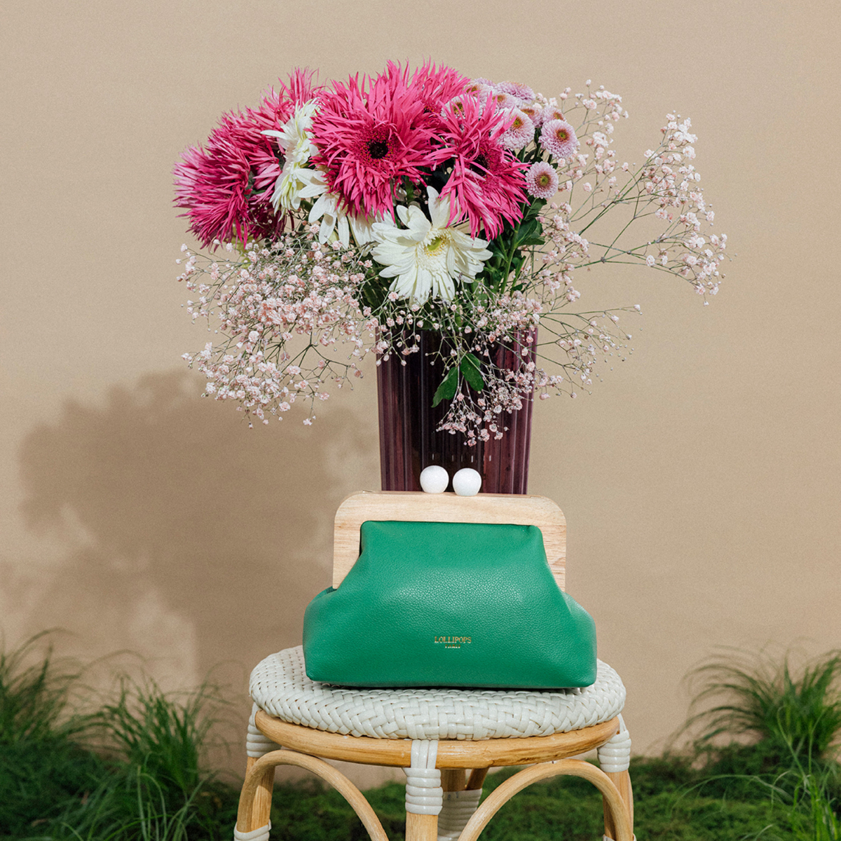 Sac frame vert Pietra
