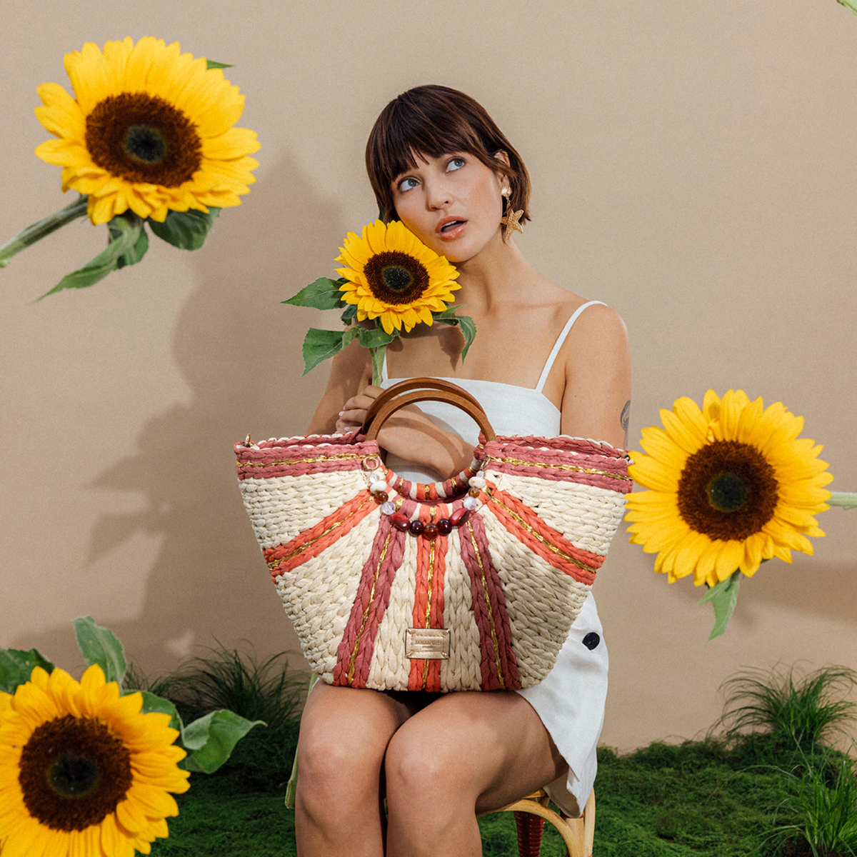 Grand panier orange Petronille