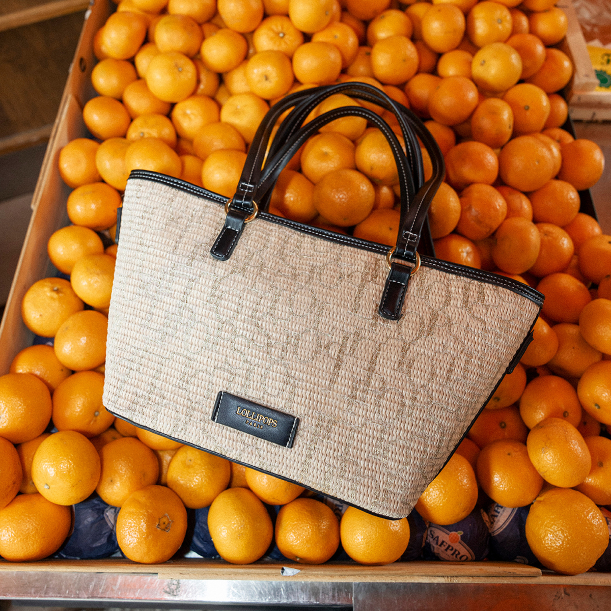 Sac shopper M noir Primavera