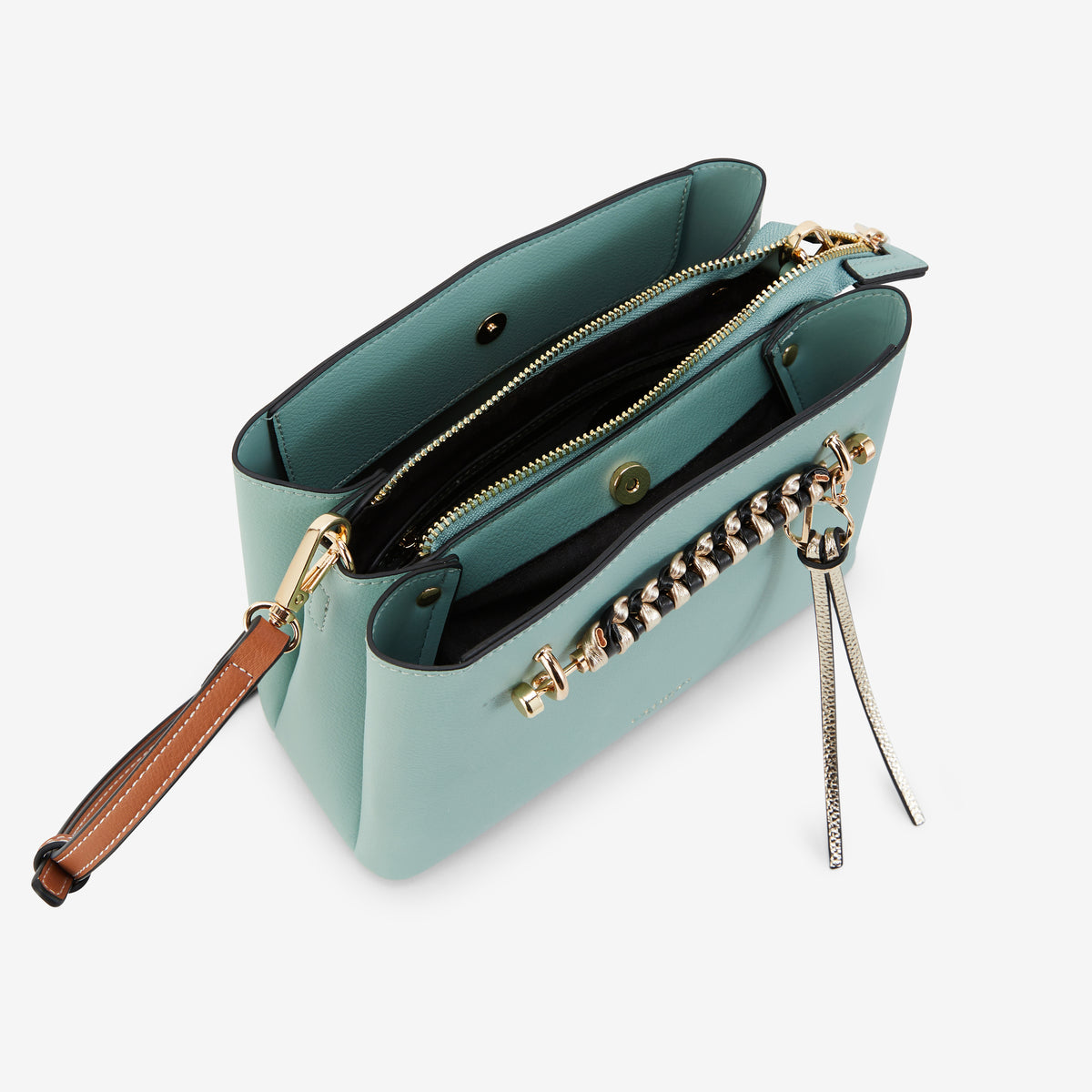 Sac porté épaule M vert aqua P-Kitami