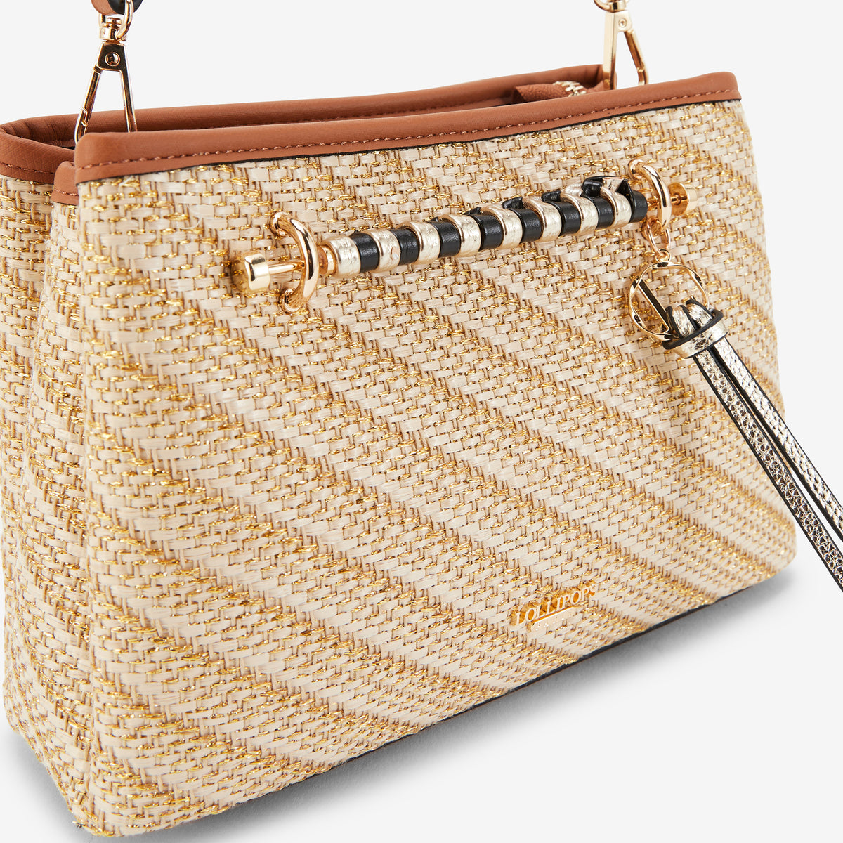 Sac porté épaule M doré P-Kitami