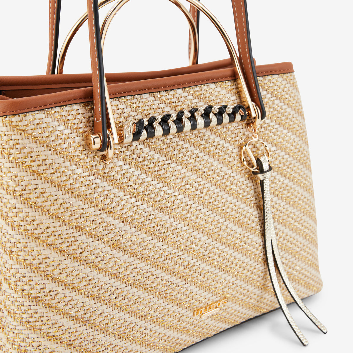 Sac shopper M doré P-Kitami