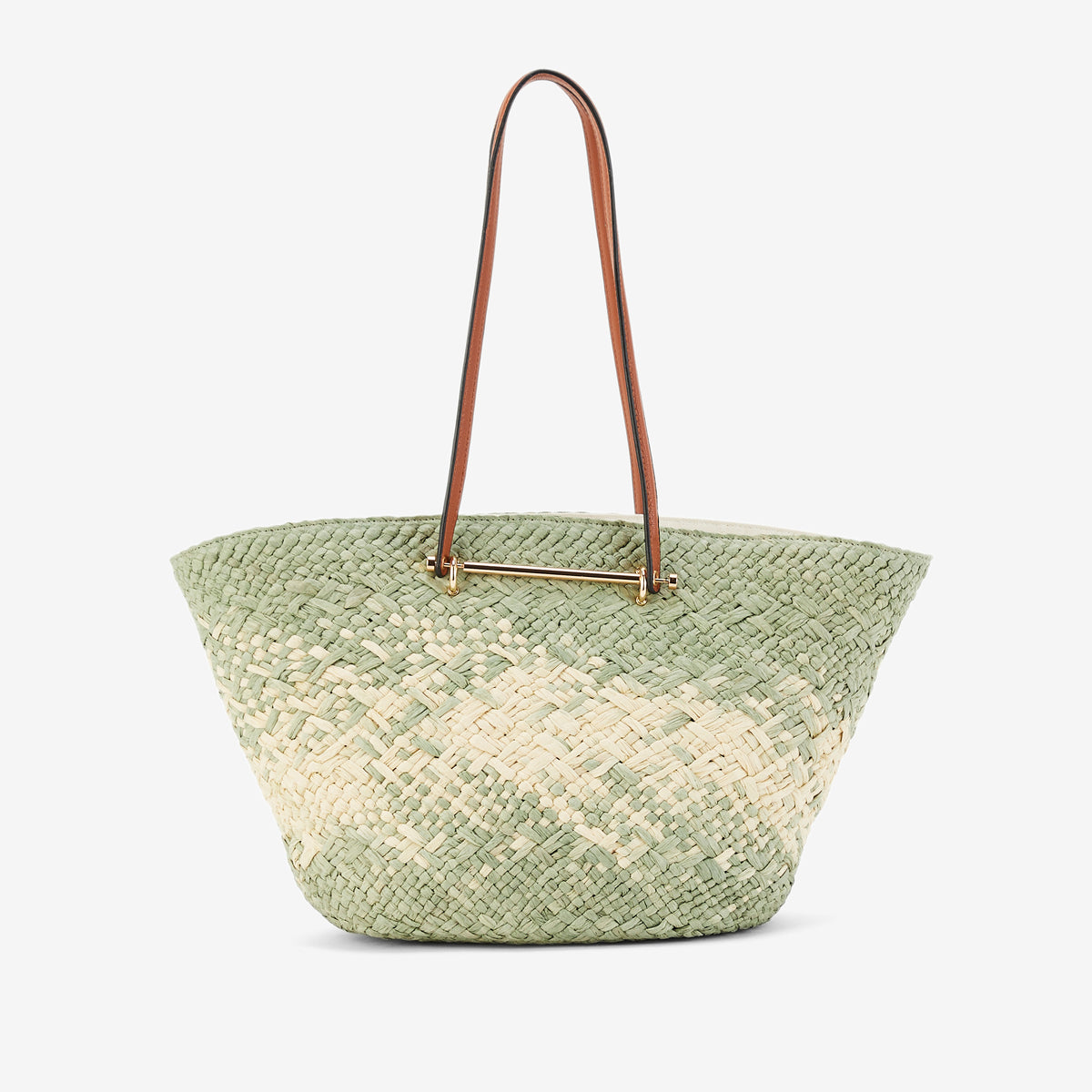 Sac panier vert amande Poupidoo