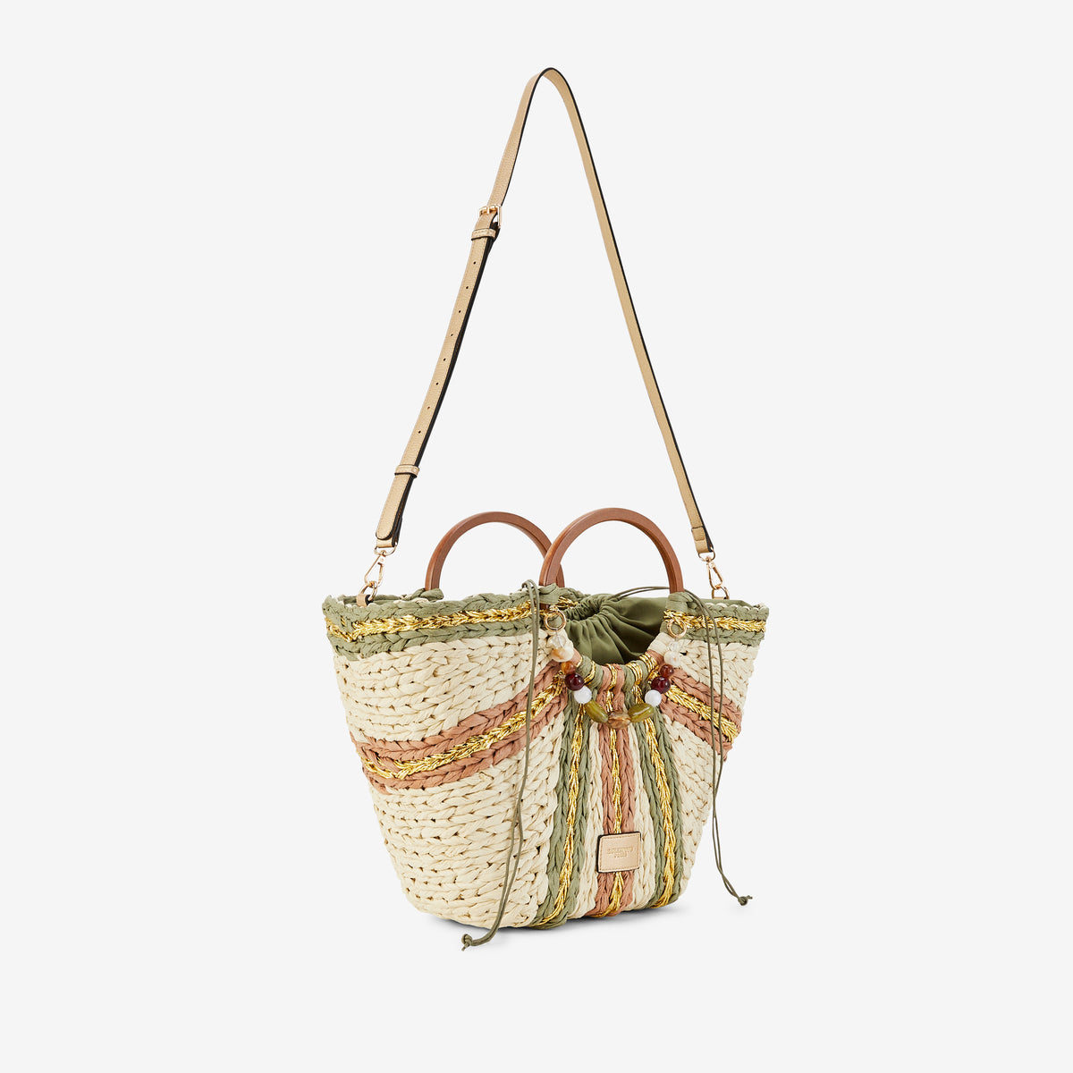 Grand panier kaki Petronille