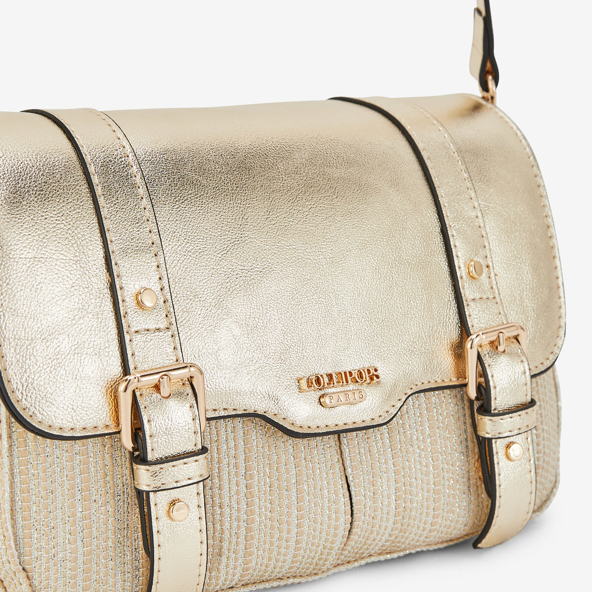 Sac porté épaule M doré Pauline