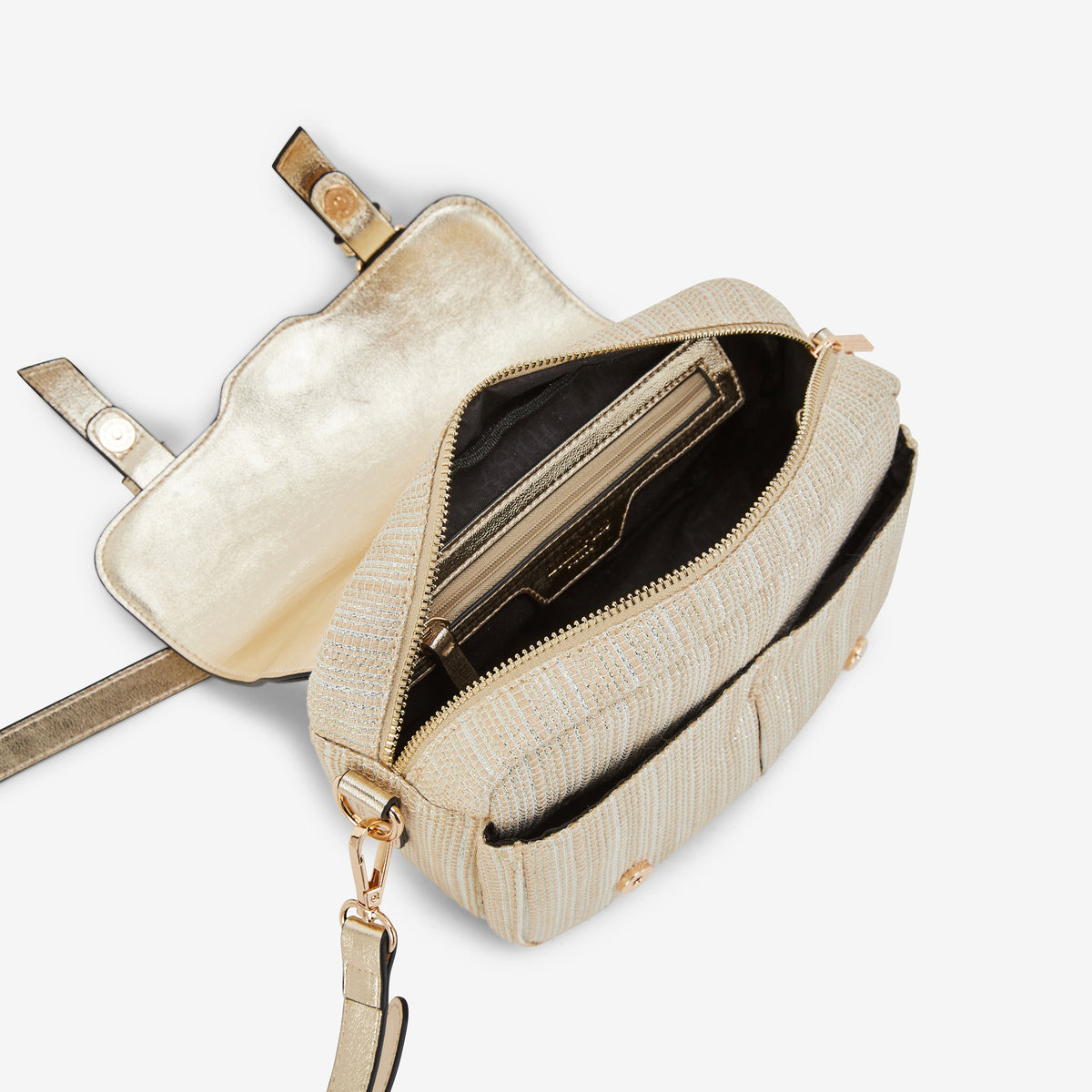 Sac porté épaule M doré Pauline