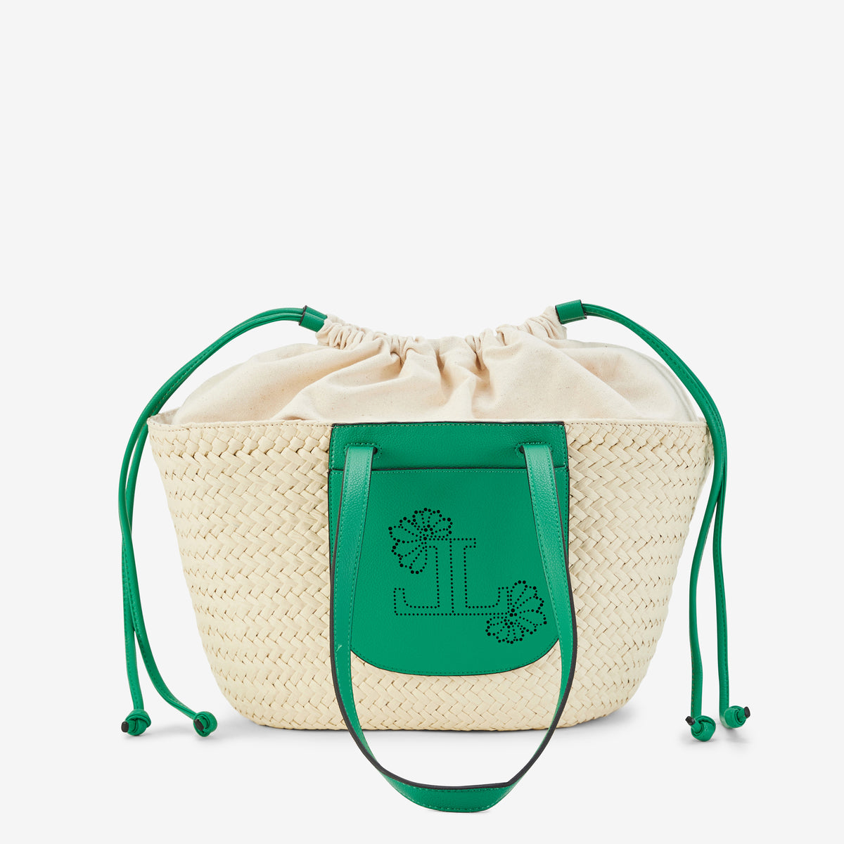Grand panier vert Poldie