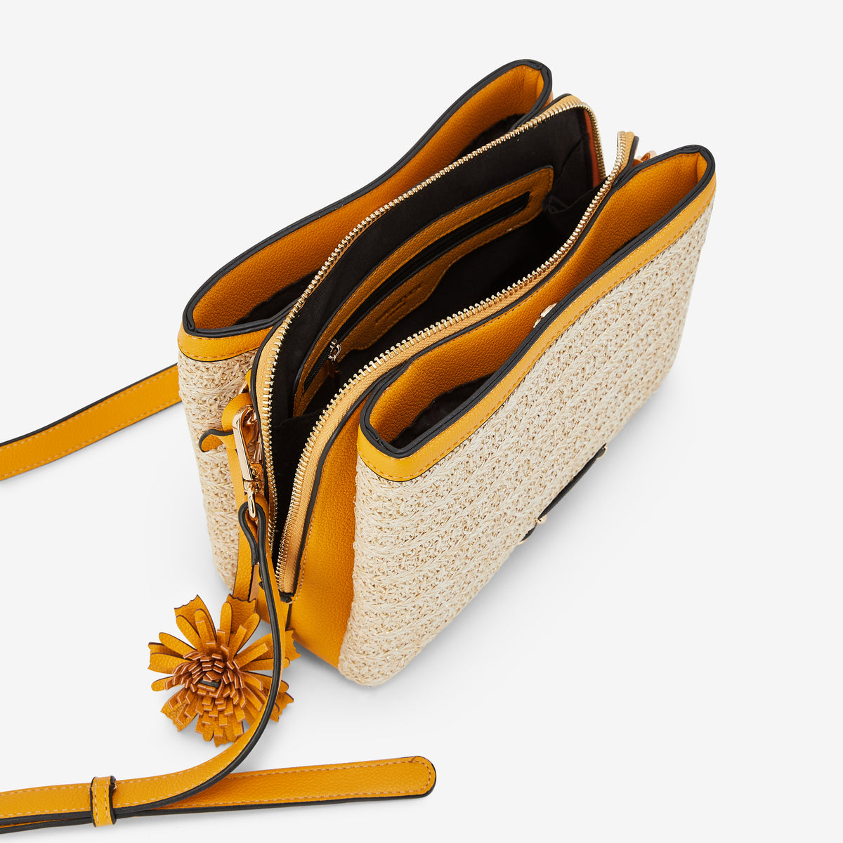 Sac multi poches jaune Palmira