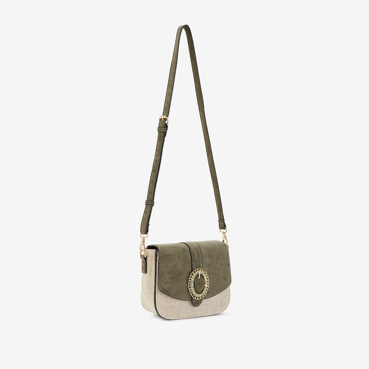 Sac porté épaule kaki Paisley