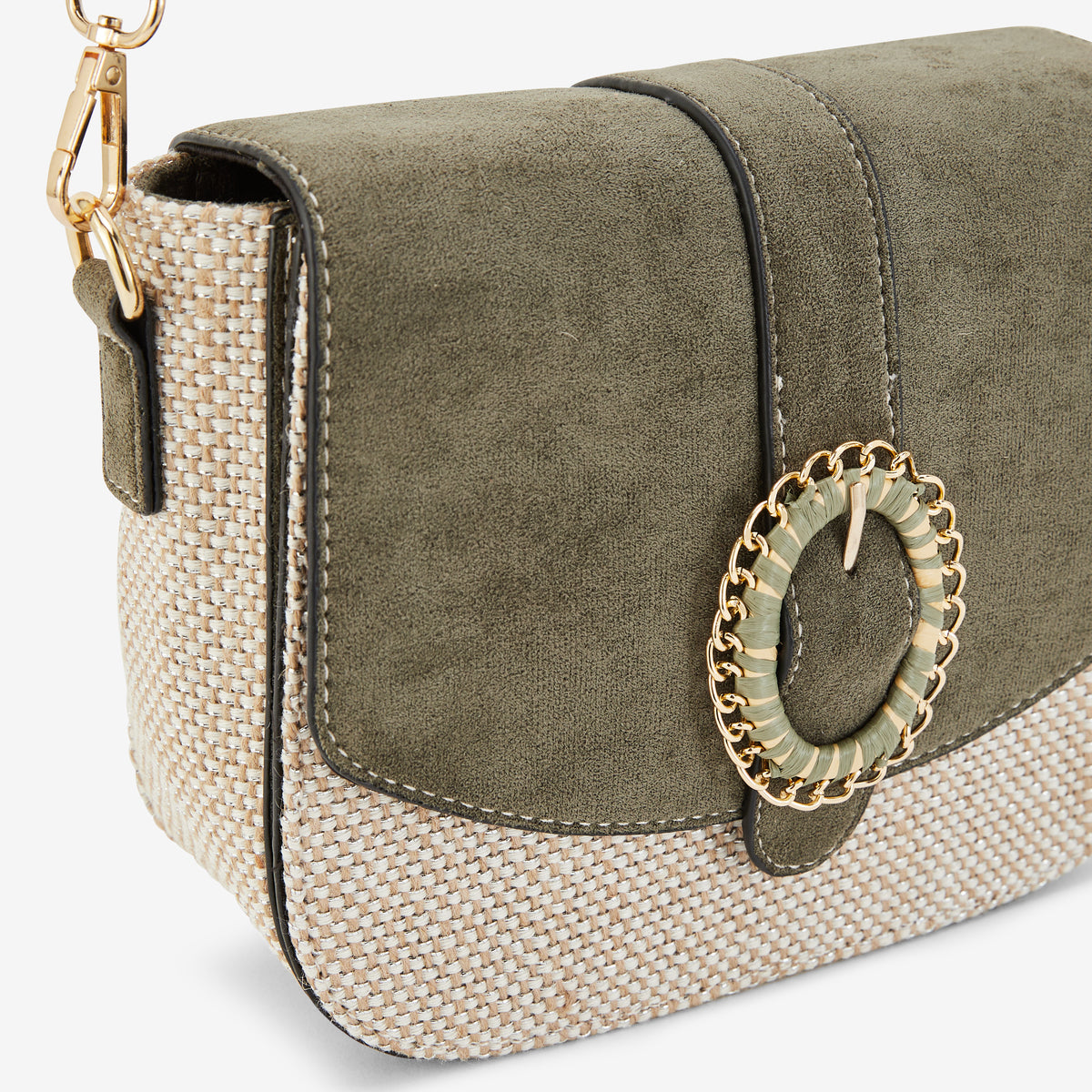 Sac porté épaule kaki Paisley