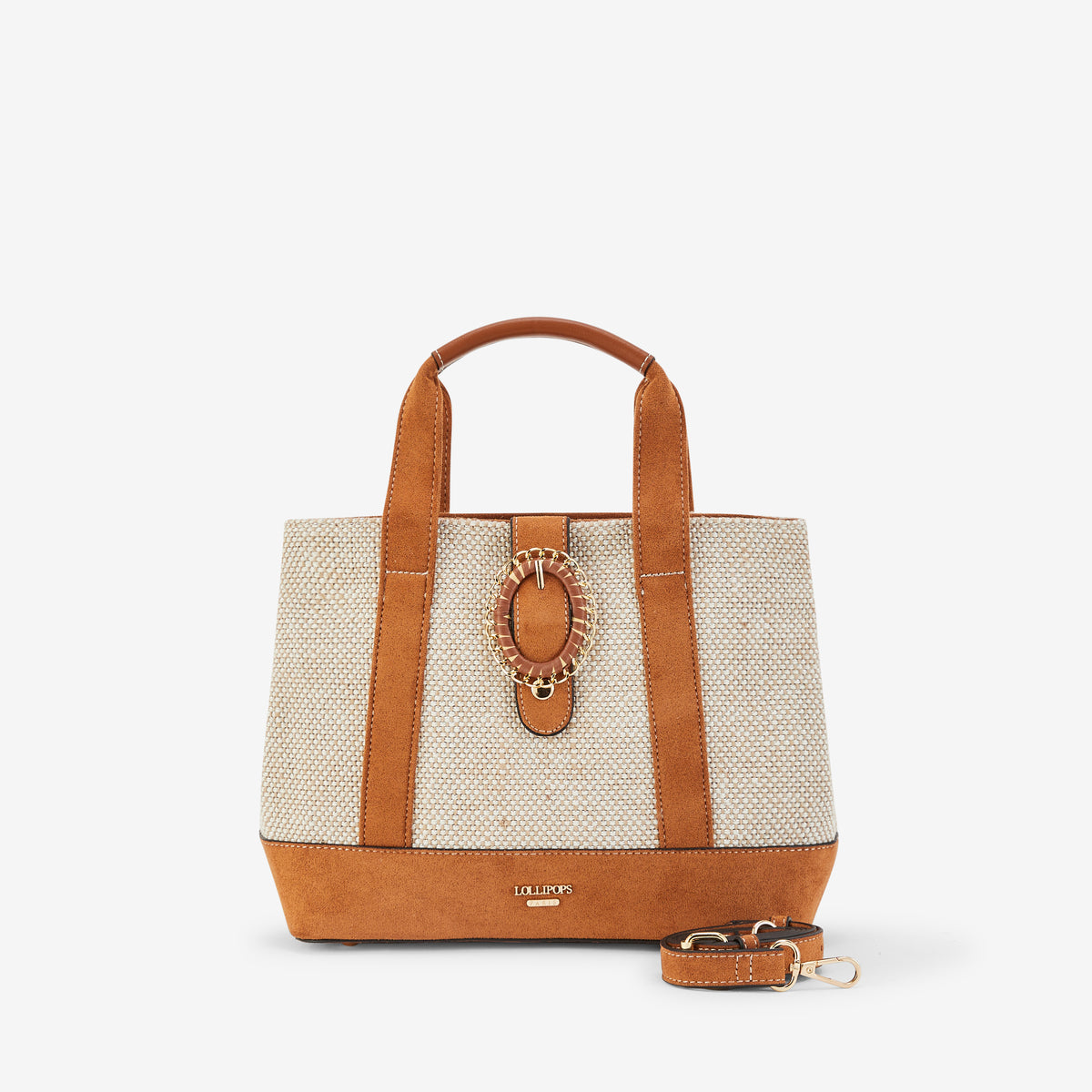Sac shopper M camel Paisley