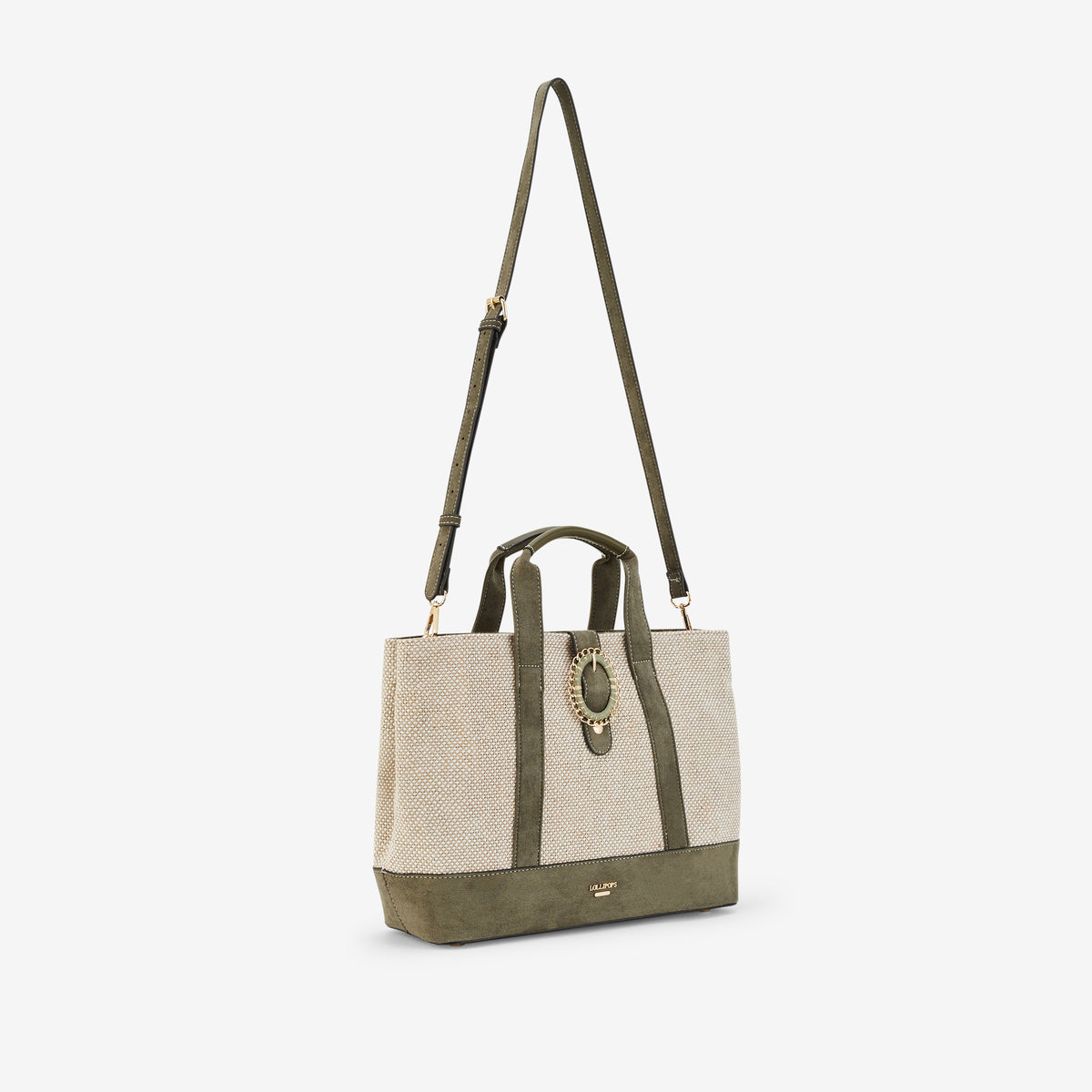 Grand sac shopper kaki Paisley