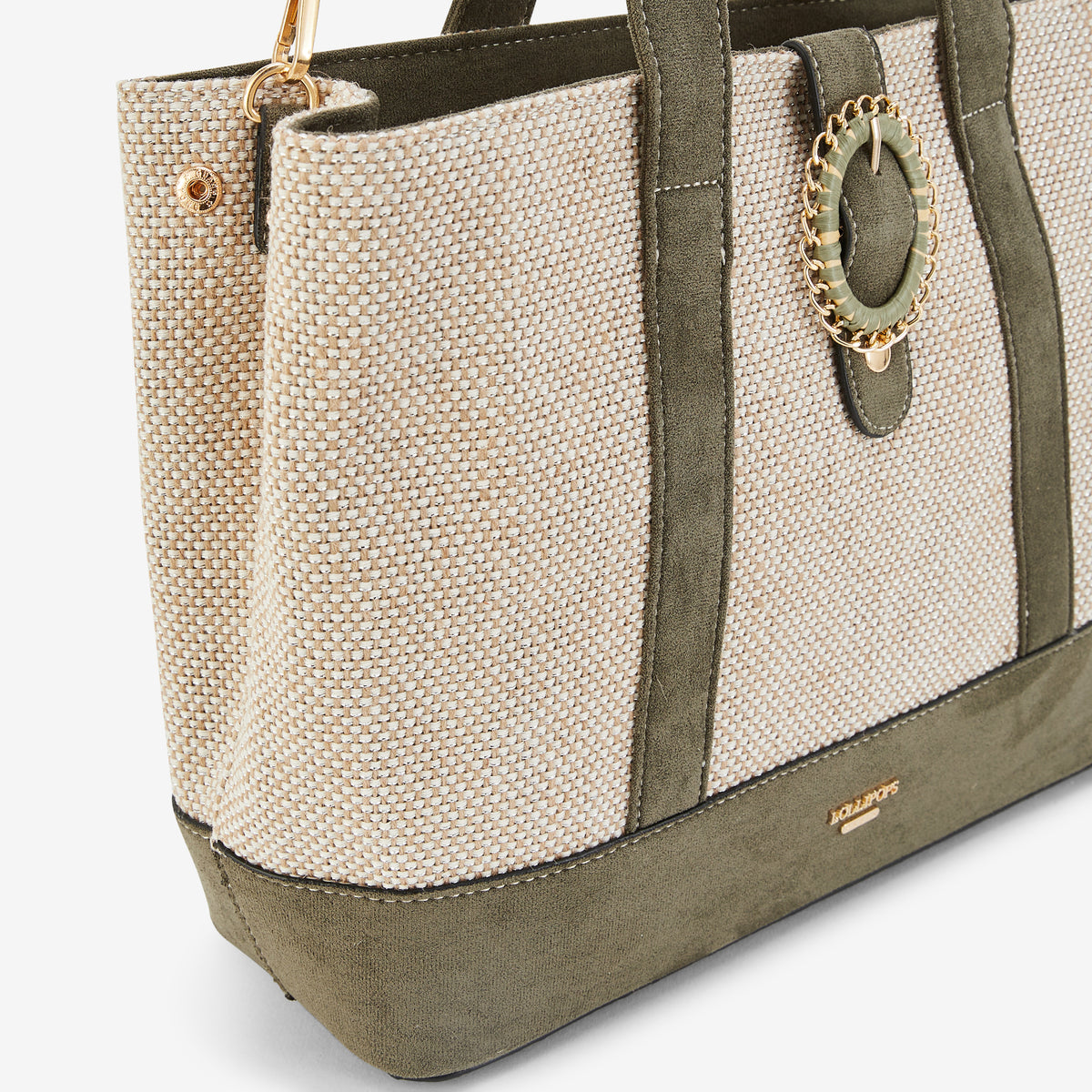 Grand sac shopper kaki Paisley