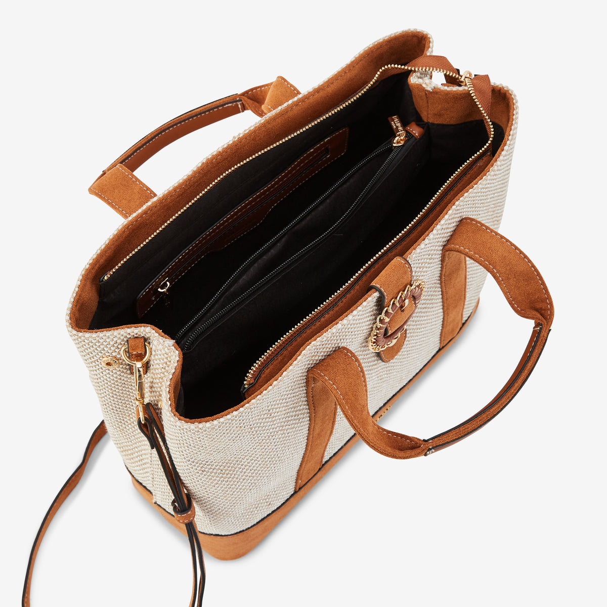 Grand sac shopper camel Paisley