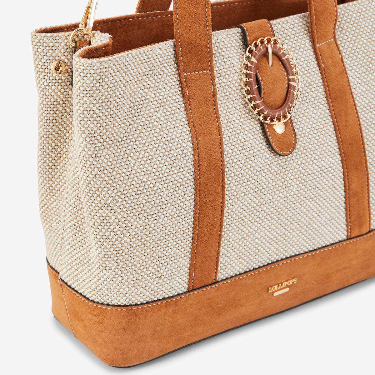 Grand sac shopper camel Paisley