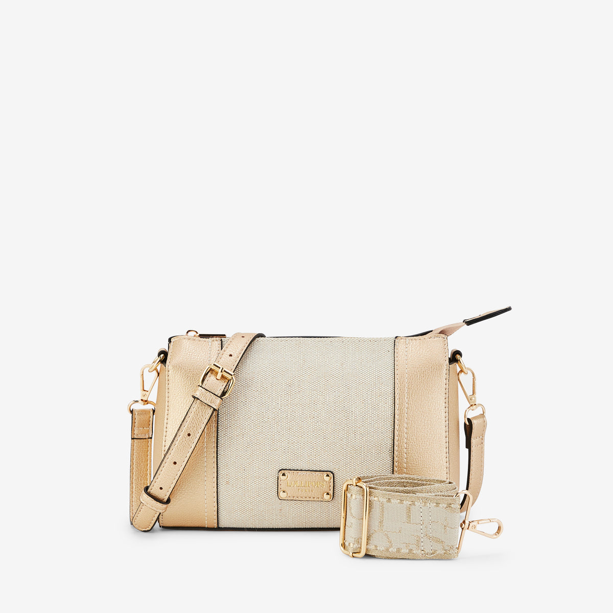 Sac multi poches doré Patrizia