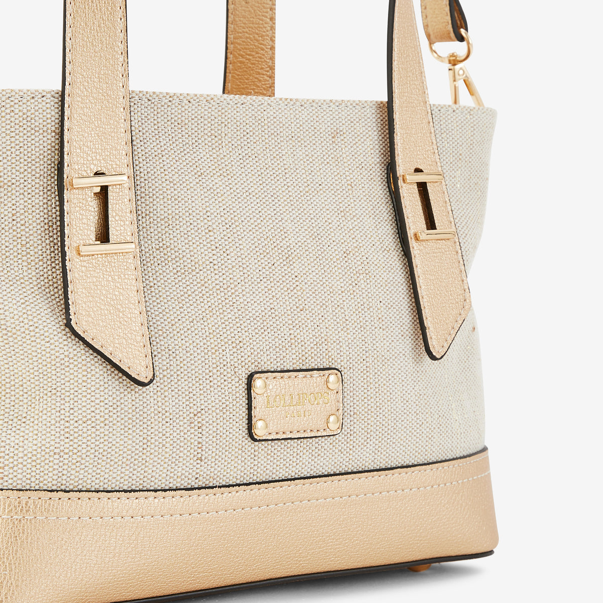 Petit sac shopper doré Patrizia