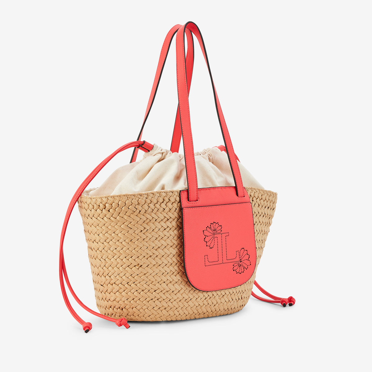 Grand panier corail Poldie