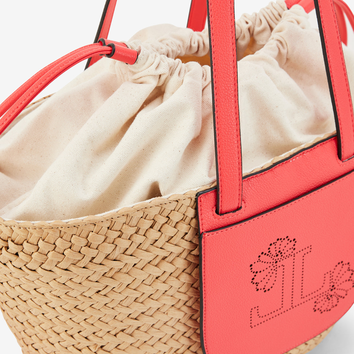 Grand panier corail Poldie