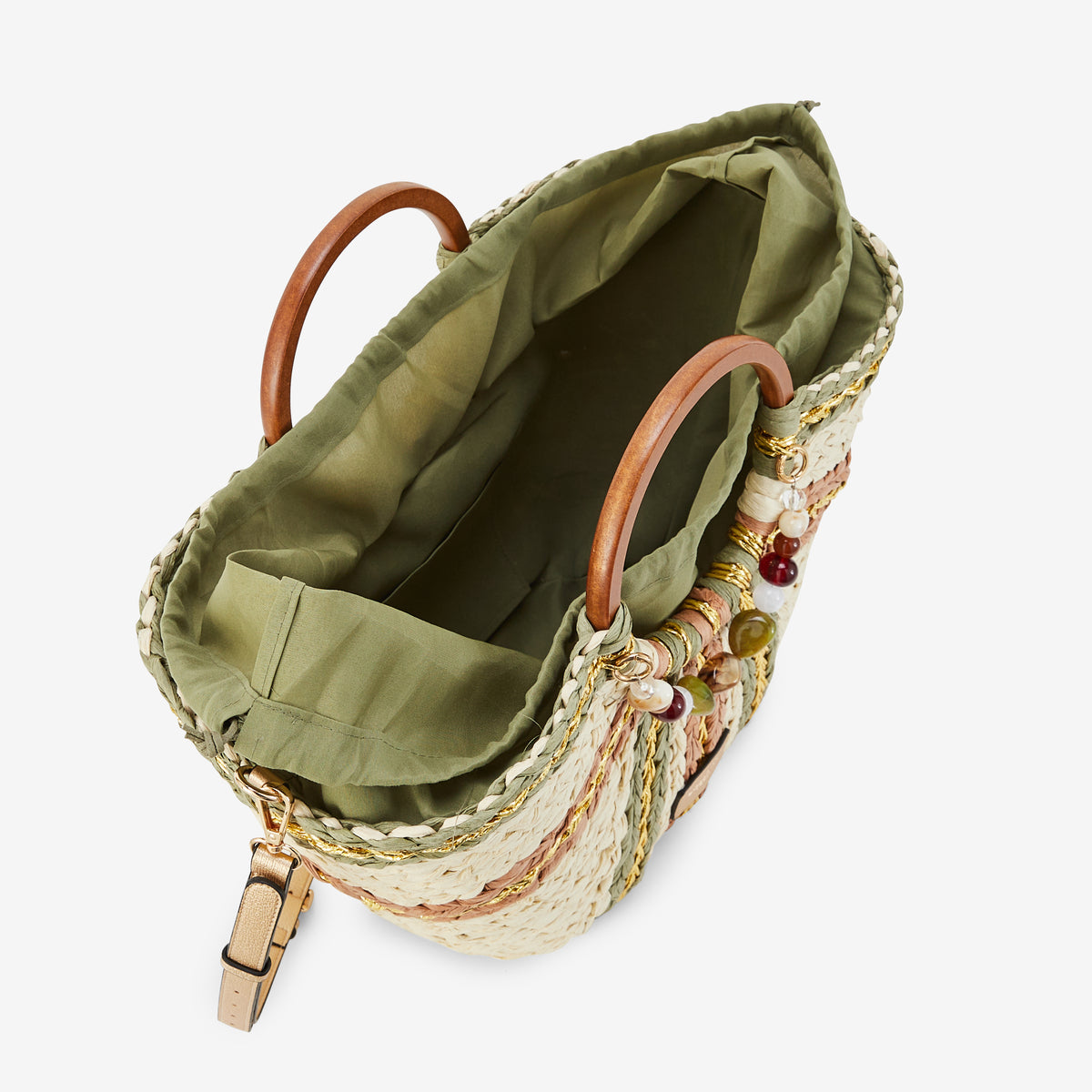 Grand panier kaki Petronille