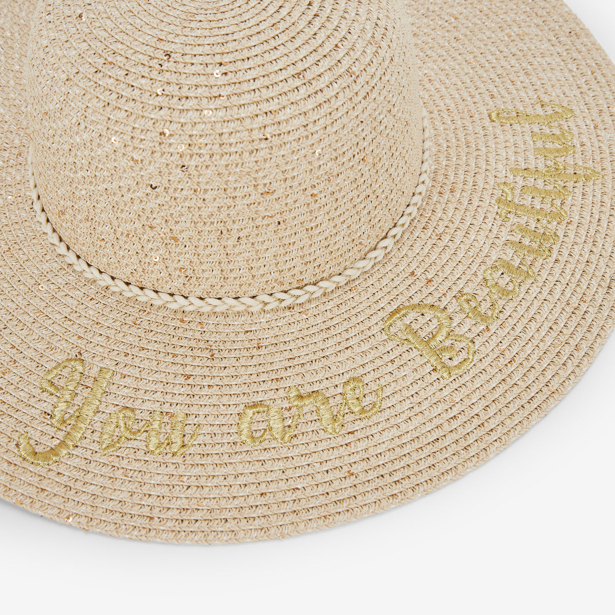 Chapeau écru P-Nakato